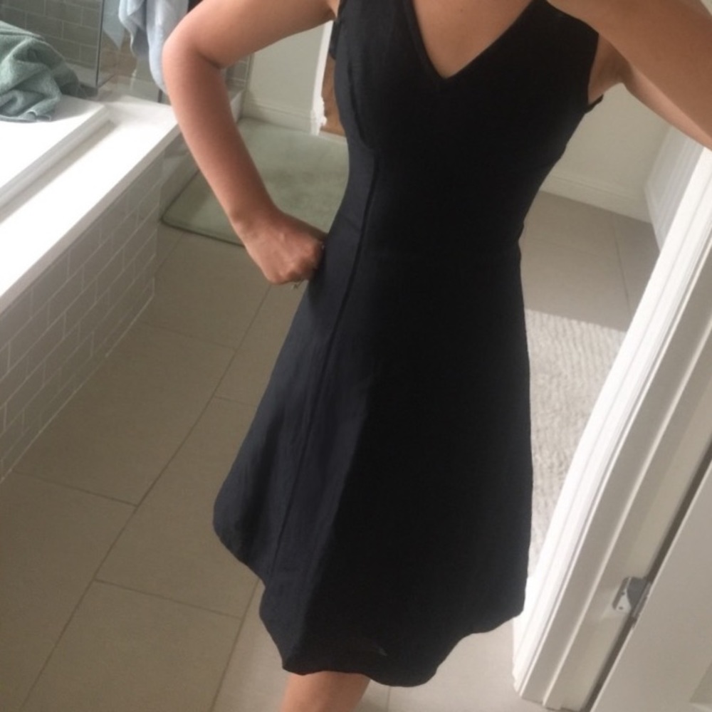 Club Monaco Black V Neck Dress